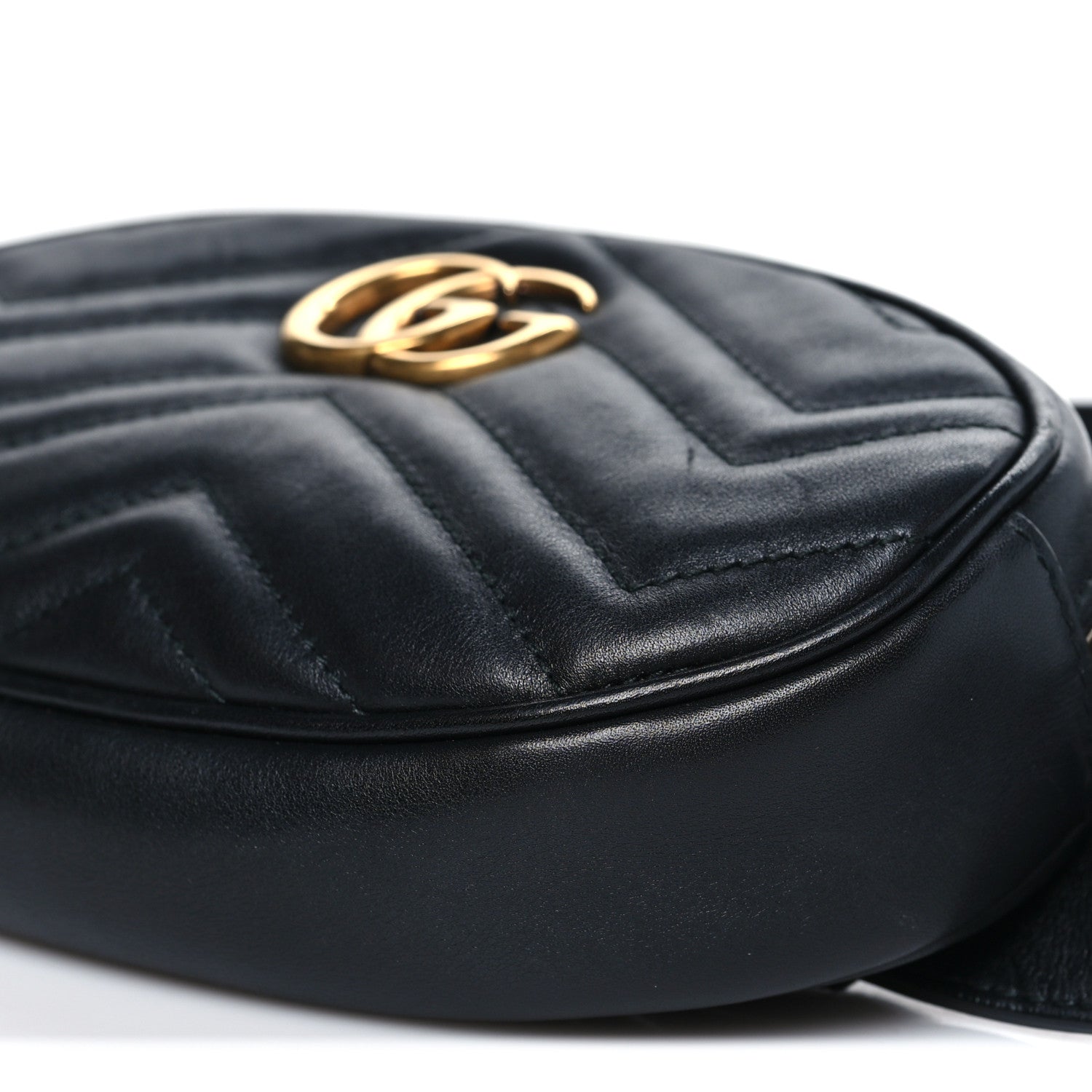 Calfskin Matelasse GG Marmont Belt Bag 95 38 Black