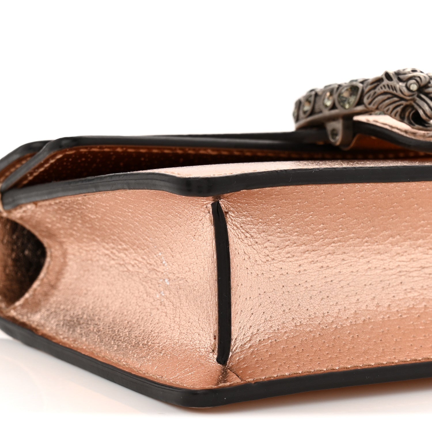 Metallic Calfskin Super Mini Dionysus Shoulder Bag Rose Gold