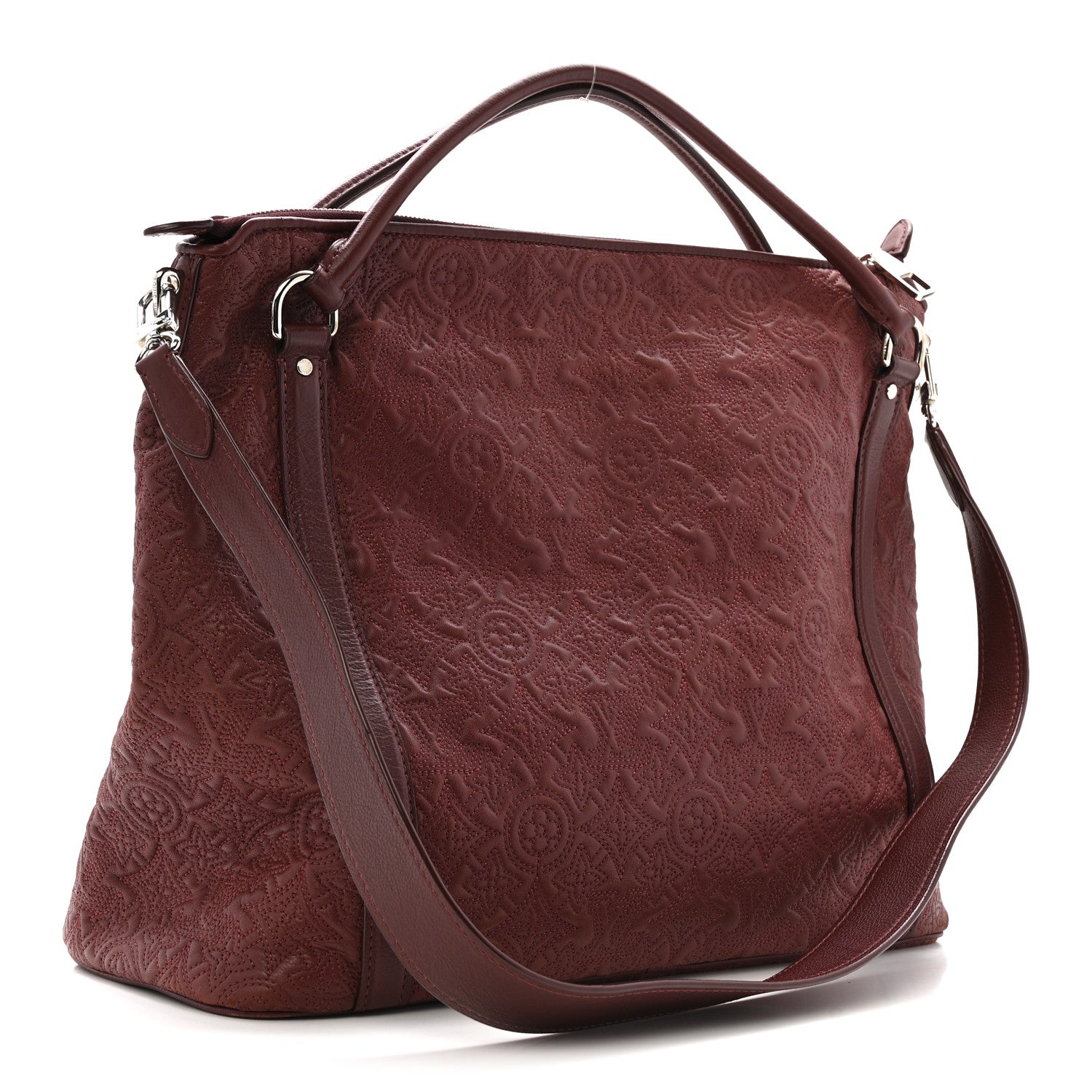Monogram Lambskin Antheia Ixia MM Fuchsia