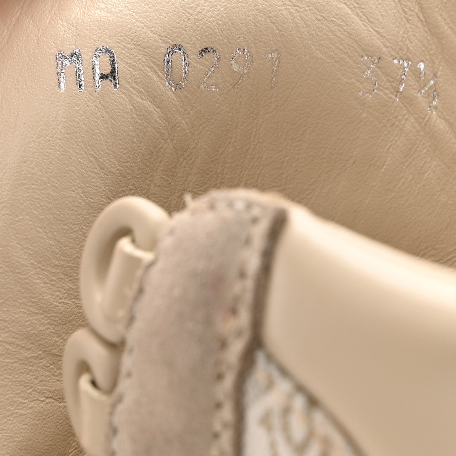 Suede Calfskin Jacquard Since 1854 Laureate Platform Desert Boots 37.5 Beige