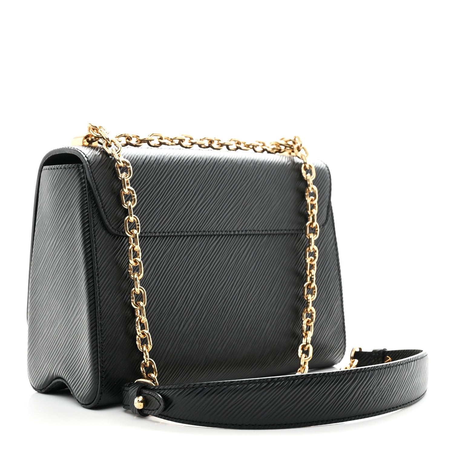 Epi Sequins Twist Shoulder Bag MM Black