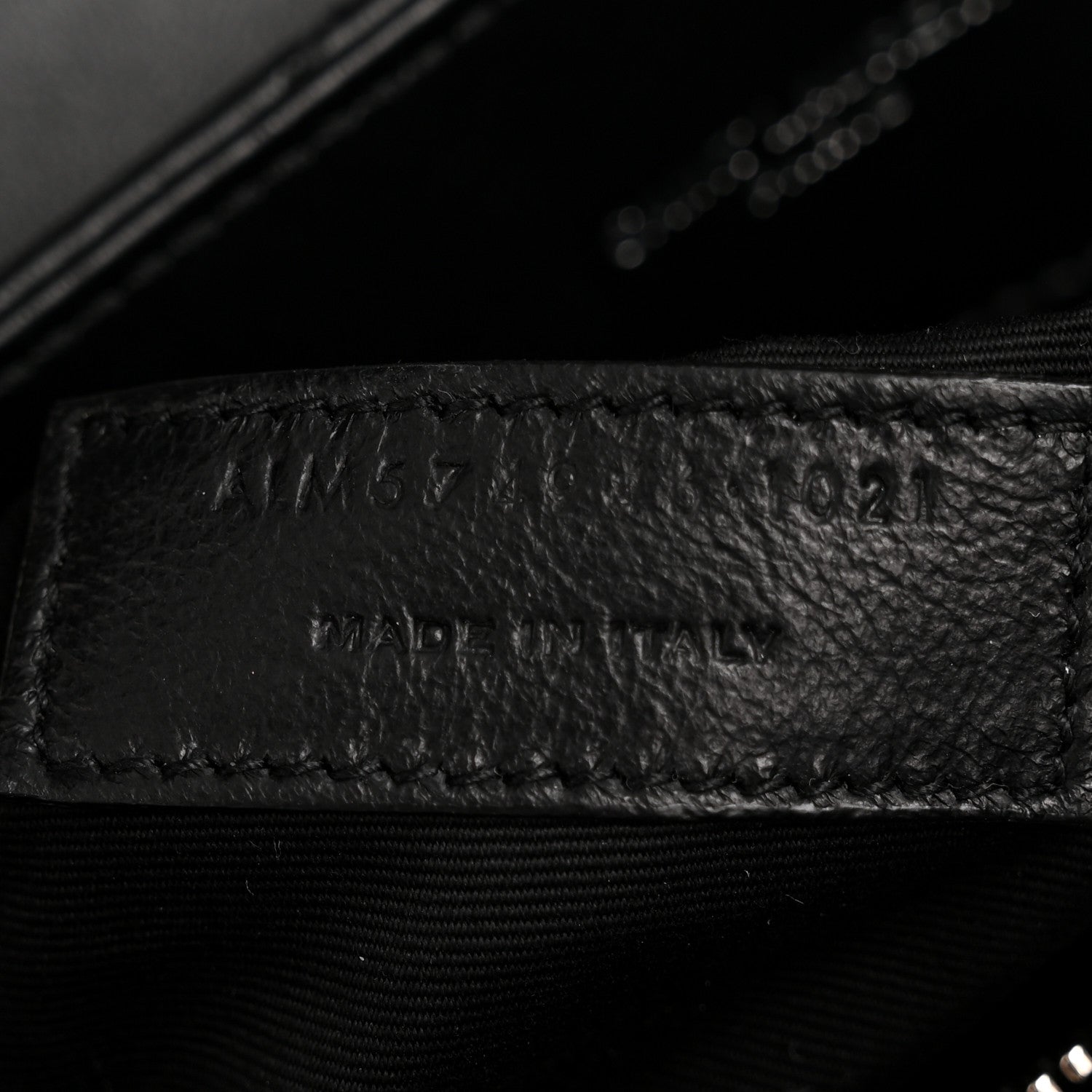 Calfskin Y Quilted Monogram Medium Loulou Chain Satchel Black