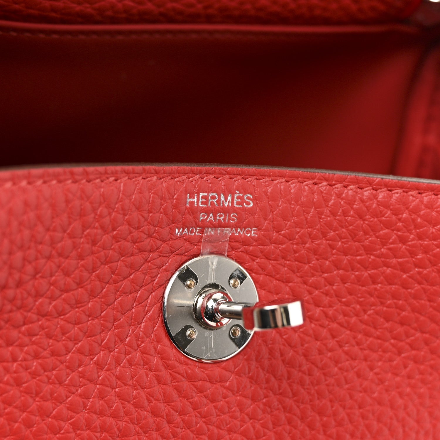 Taurillon Clemence Mini Lindy 20 Rouge Radieux