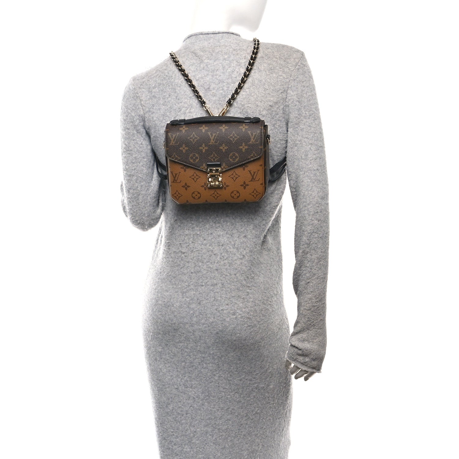 Reverse Monogram Pochette Metis Backpack