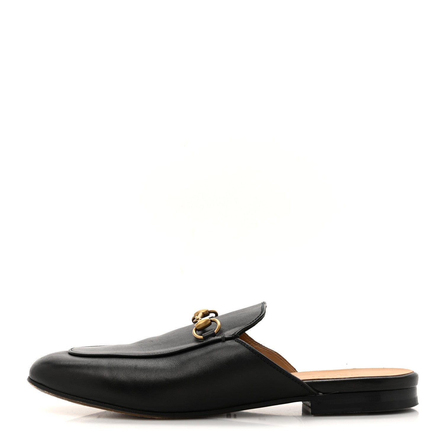 Calfskin Princetown Slippers 38 Black