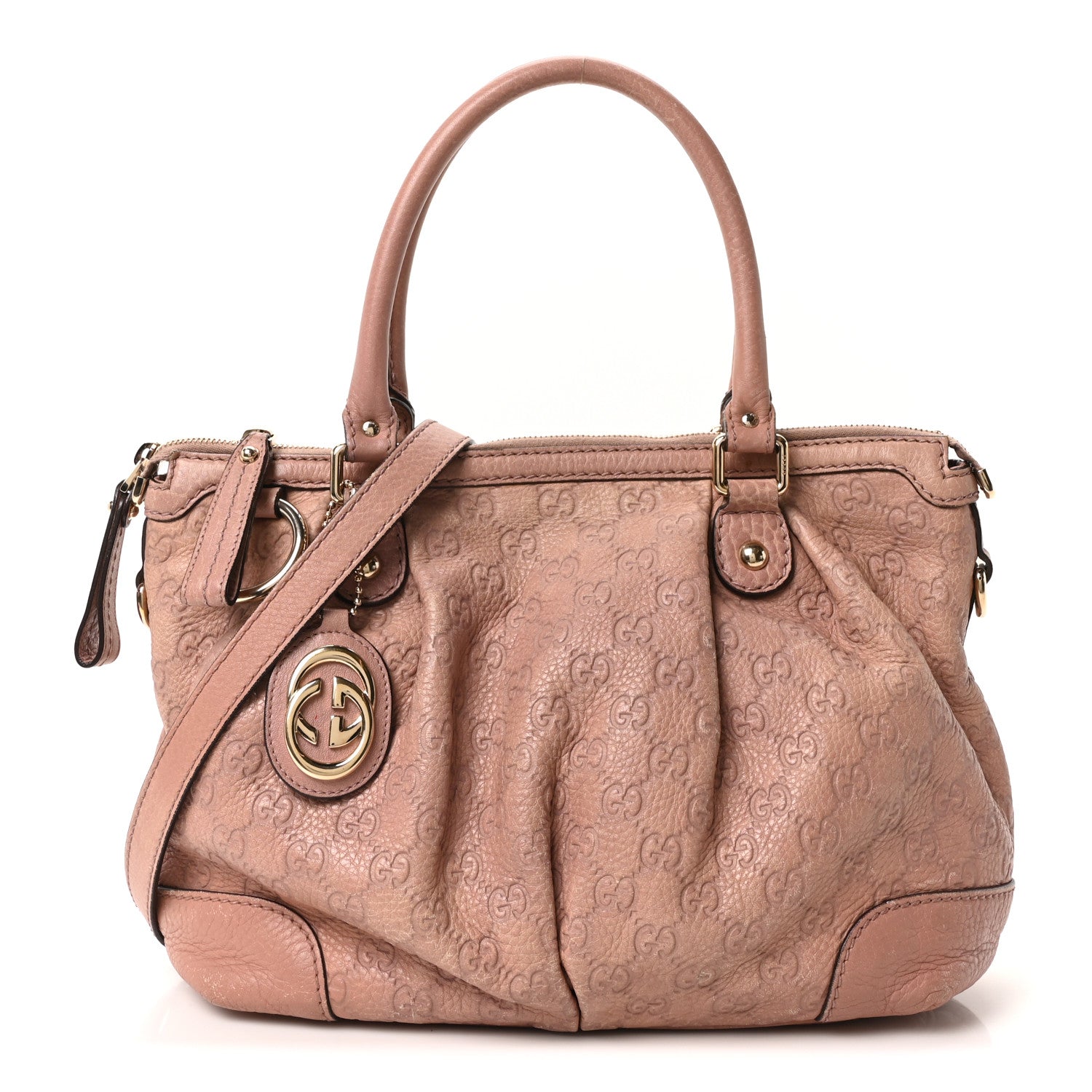Guccissima Medium Sukey Top Handle Bag Dusty Rose