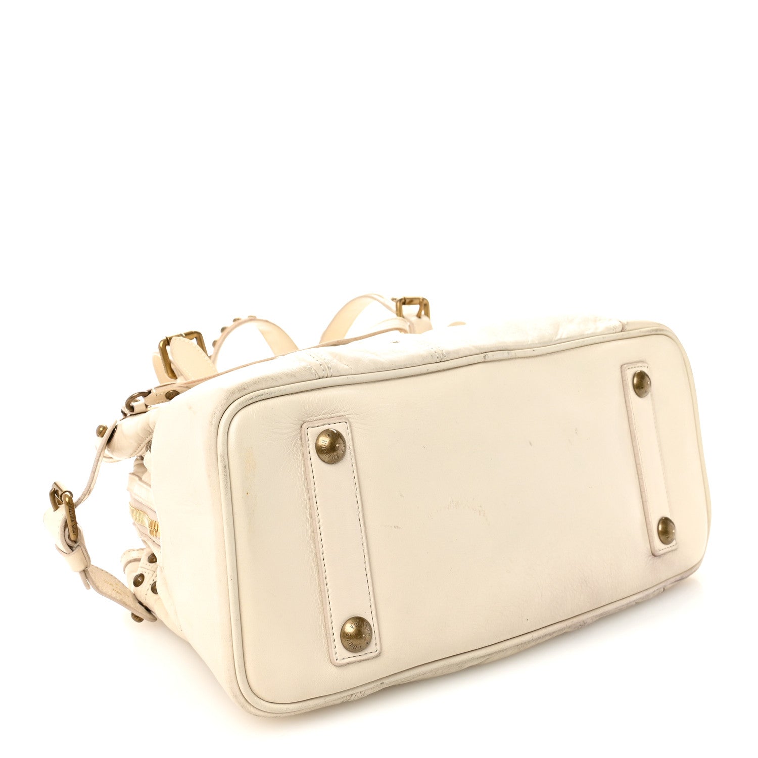 Lambskin Riveting White