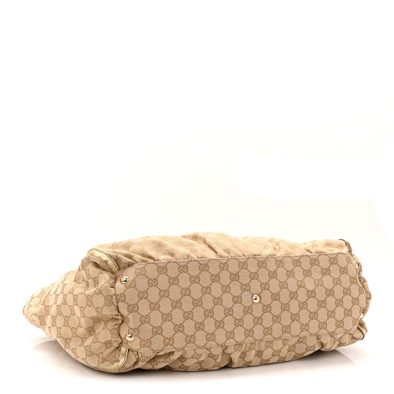 Monogram D Gold Large Tote Metallic Gold