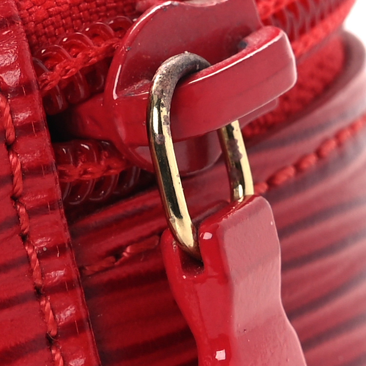 Epi Ecrin Bijoux 8cm Jewelry Box Case Castillan Red