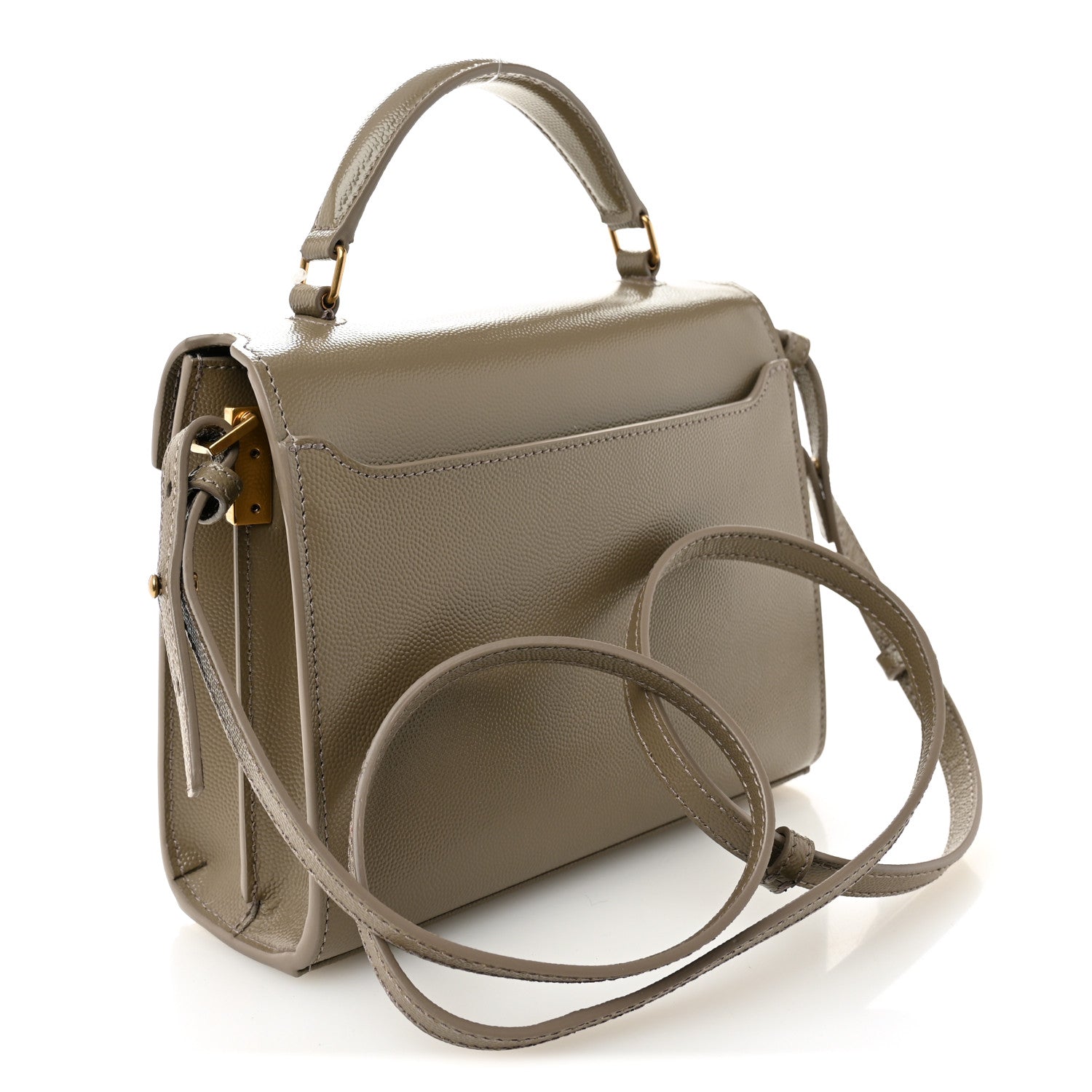 Grain de Poudre Mini Classic Monogram Cassandra Top Handle Greyish Brown