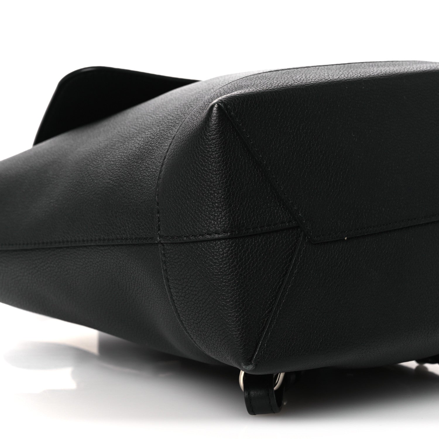 Calfskin Lockme Backpack Black