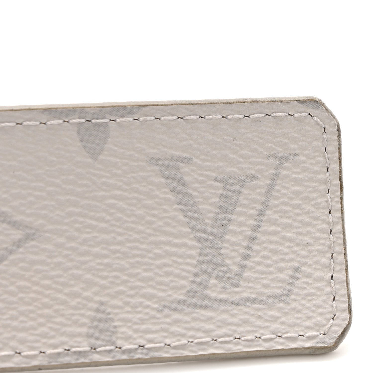 Taiga Monogram 40mm LV Initiales Belt 85 34 White