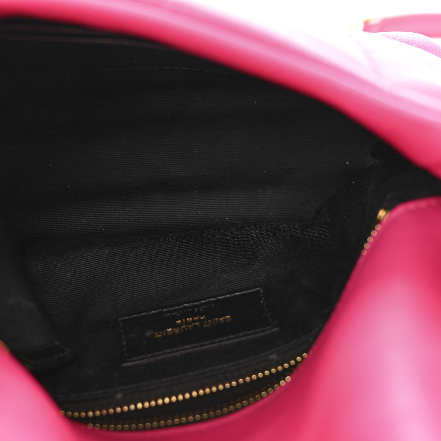 Lambskin Quilted Toy Loulou Puffer Monogram Chain Satchel Bubblegum