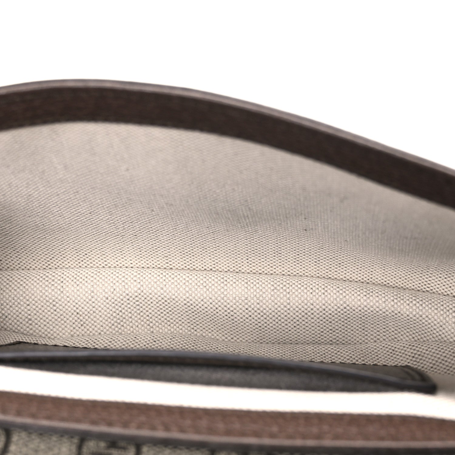 GG Supreme Monogram Textured Dollar Calfskin Web Mini Ophidia Envelope Shoulder Bag Beige Ebony New Acero