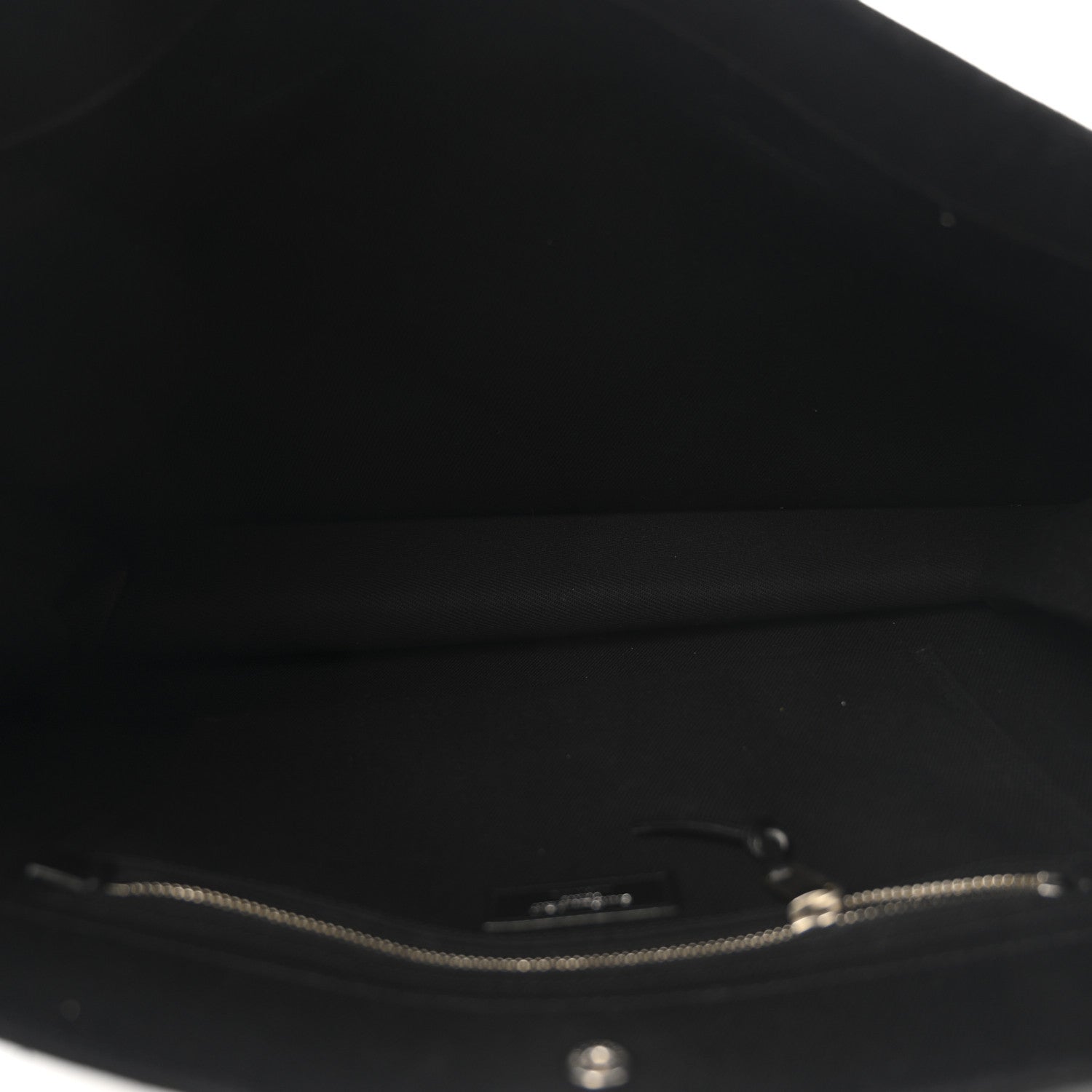 Linen Calfskin Rive Gauche Tote Black