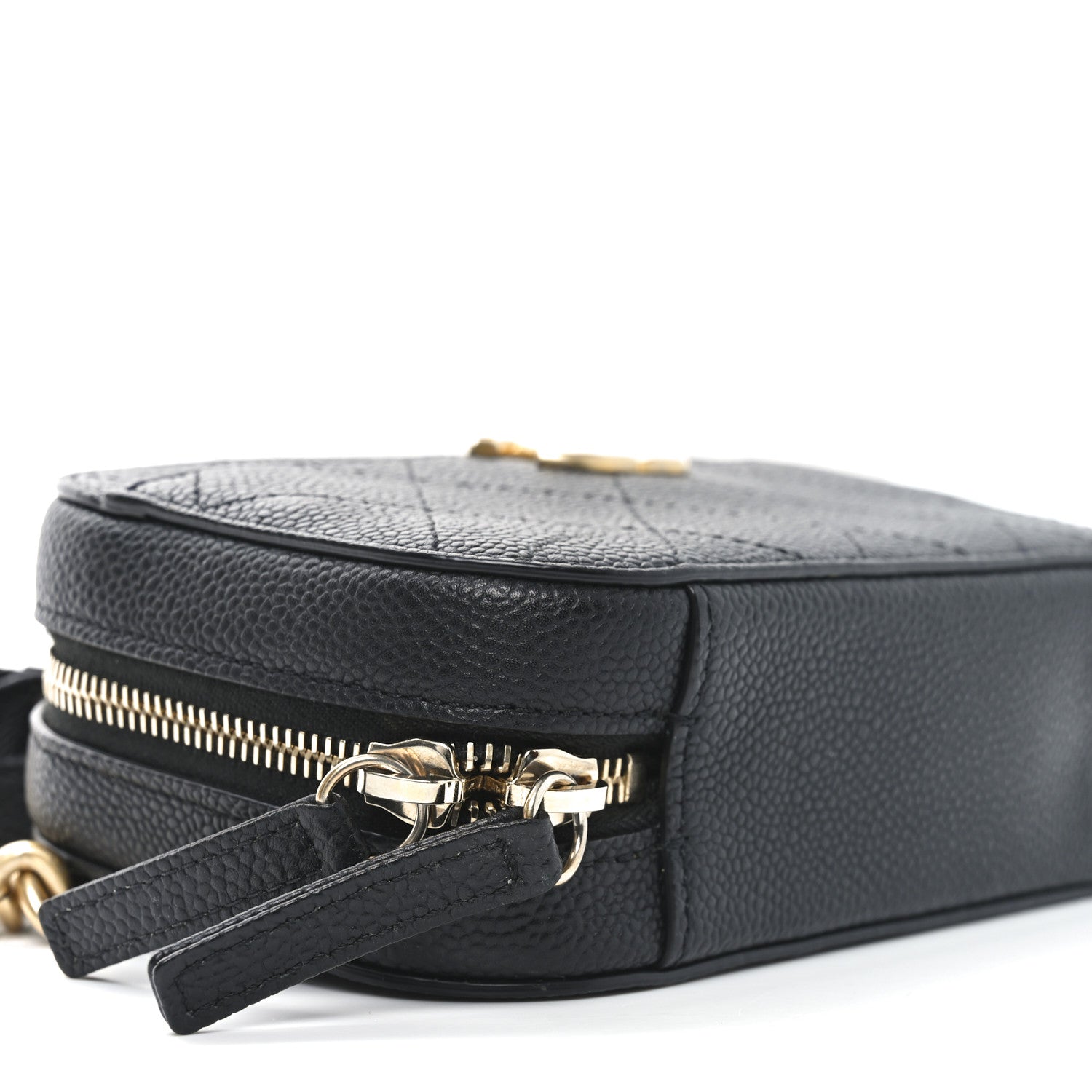 Caviar Quilted Waist Bag Black