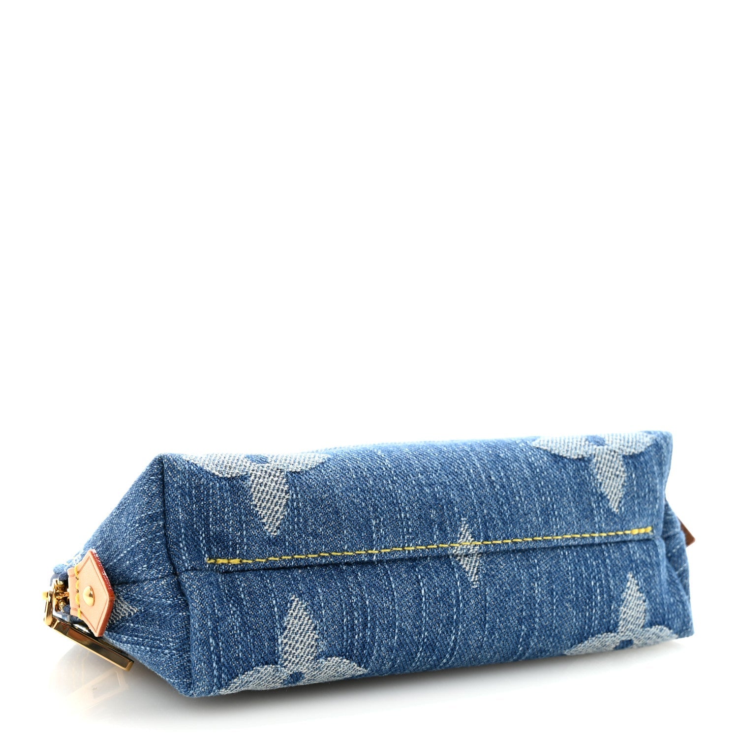 Denim Giant Monogram Pochette Cosmetique PM Denim Blue