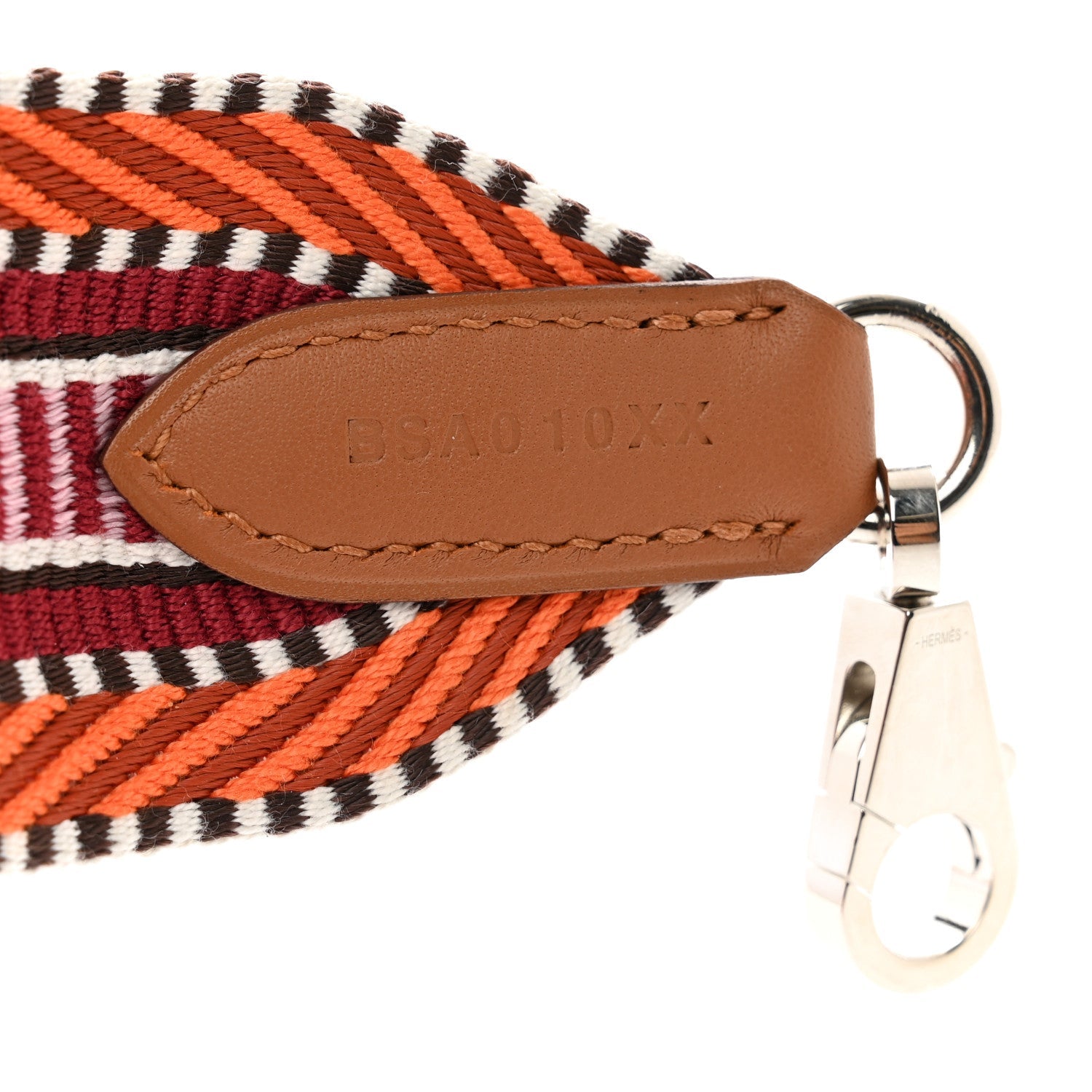 Toile Swift 50mm Sangle Cavale Shoulder Strap Orange Minium Rose Gold