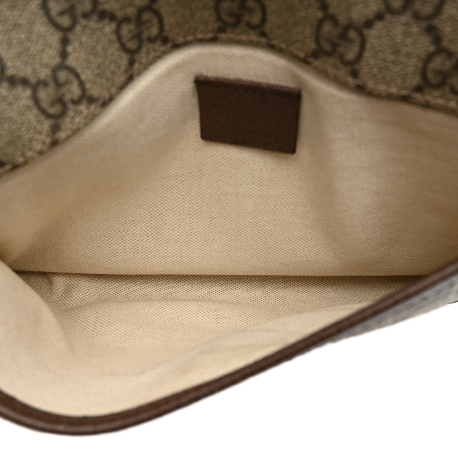 GG Supreme Monogram Neo Vintage Web Belt Bag Brown