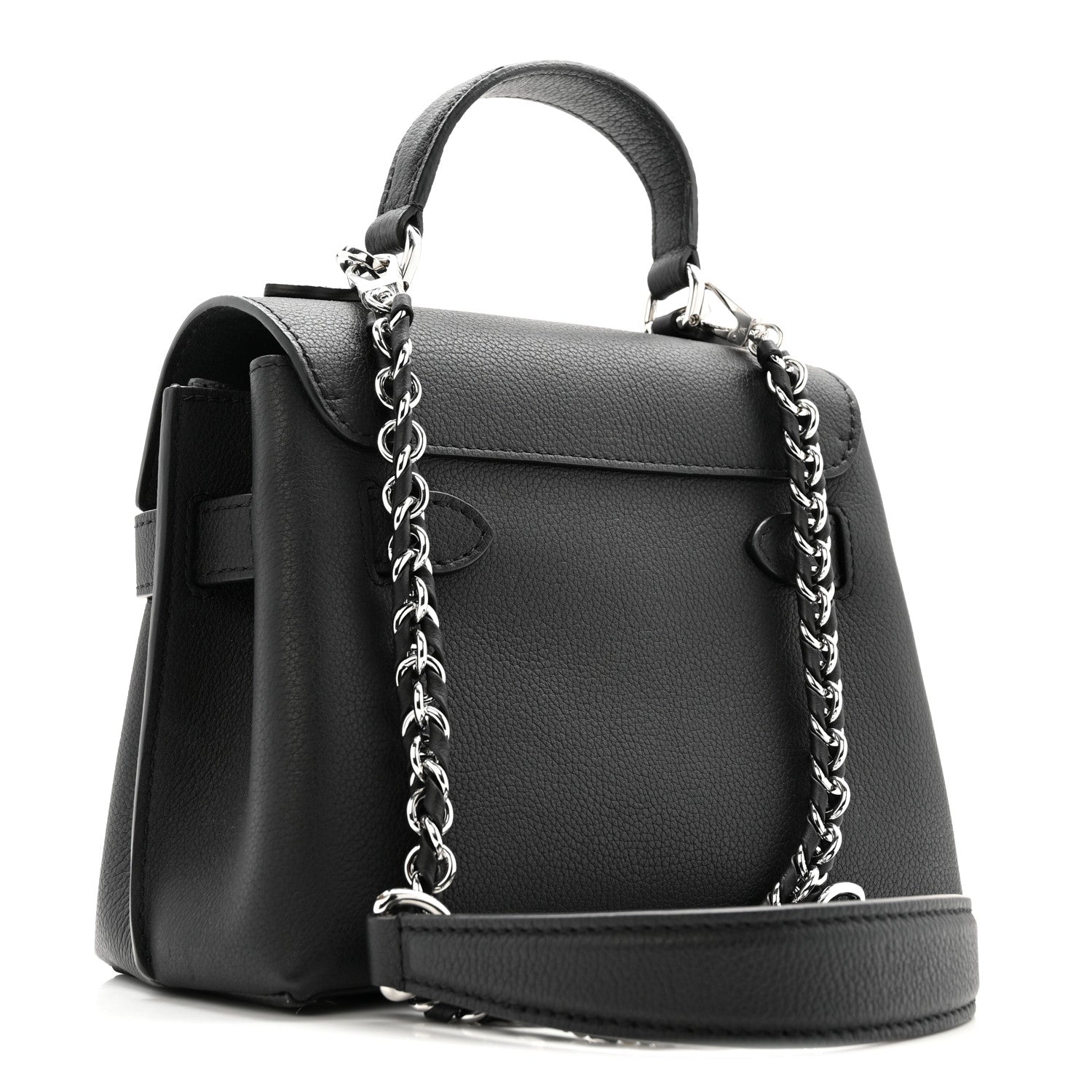 Calfskin Lockme Ever Mini Black