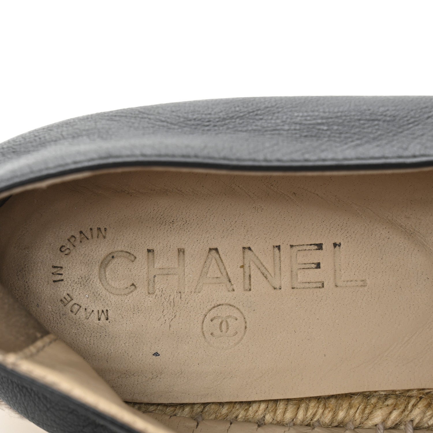 Lambskin CC Espadrilles 39 Black