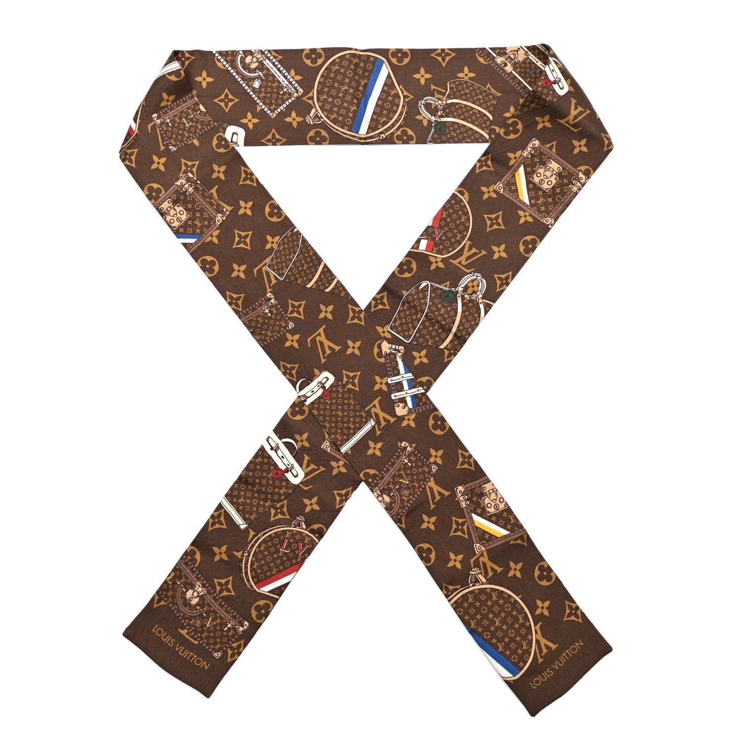 Silk Monogram Trunks Bandeau