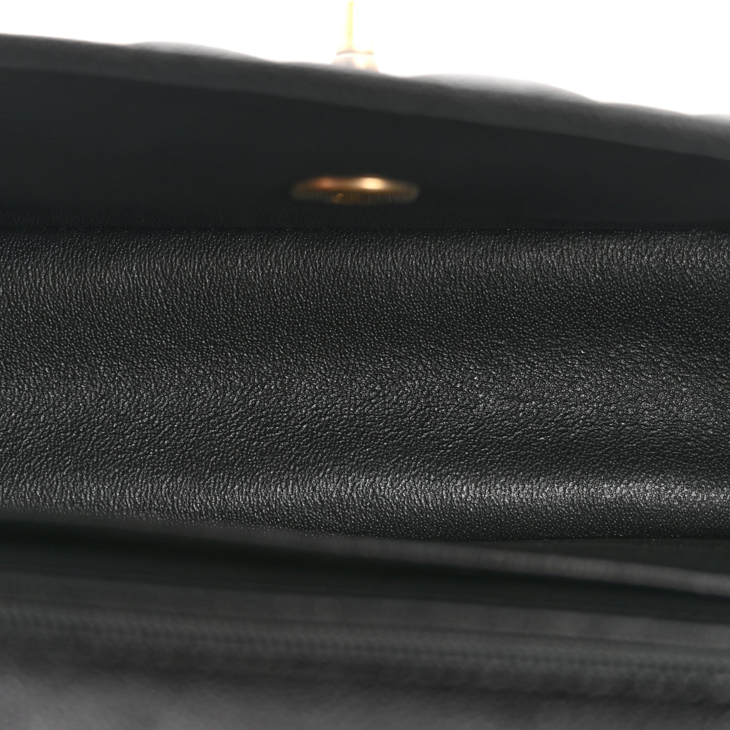 Caviar Quilted Mini Top Handle Rectangular Flap Black