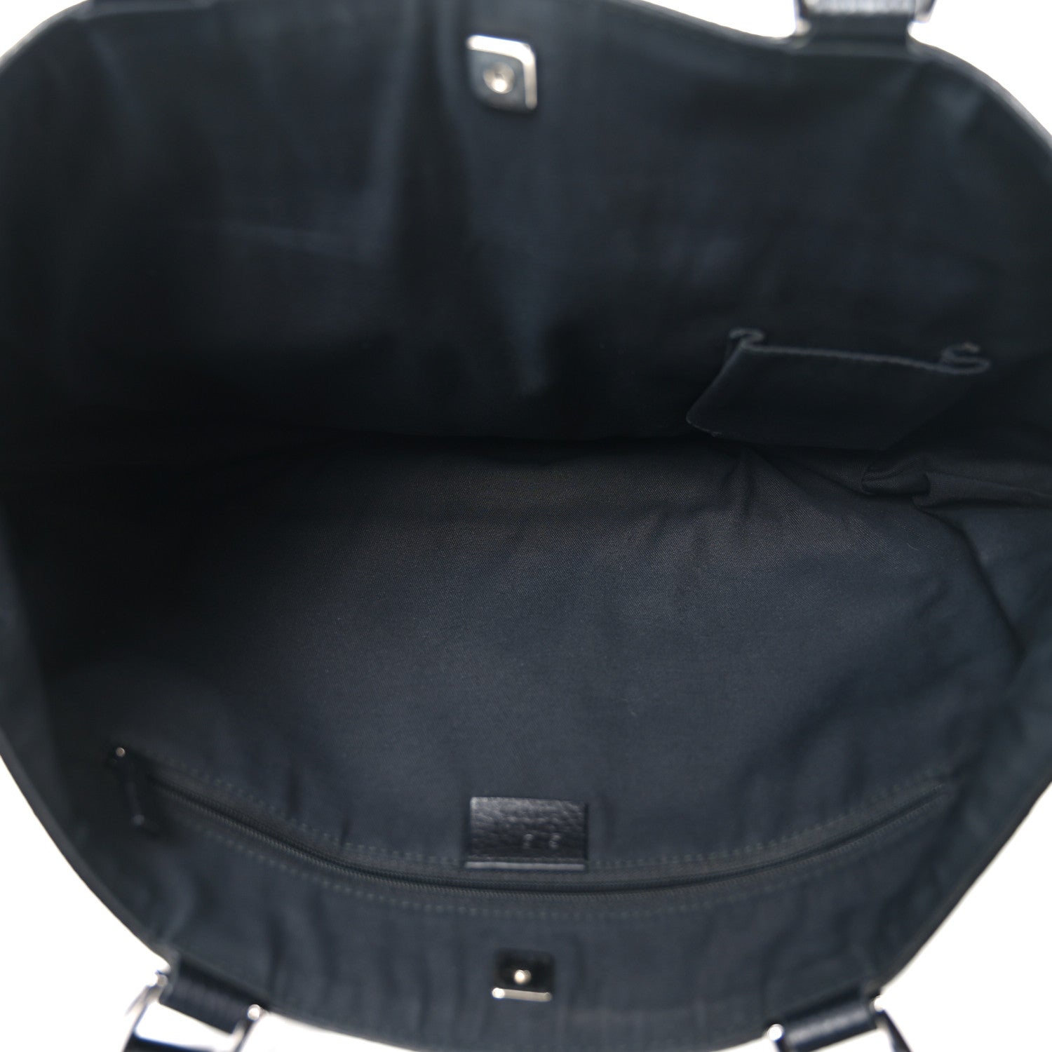 Nylon Monogram Abbey D Ring Tote Black