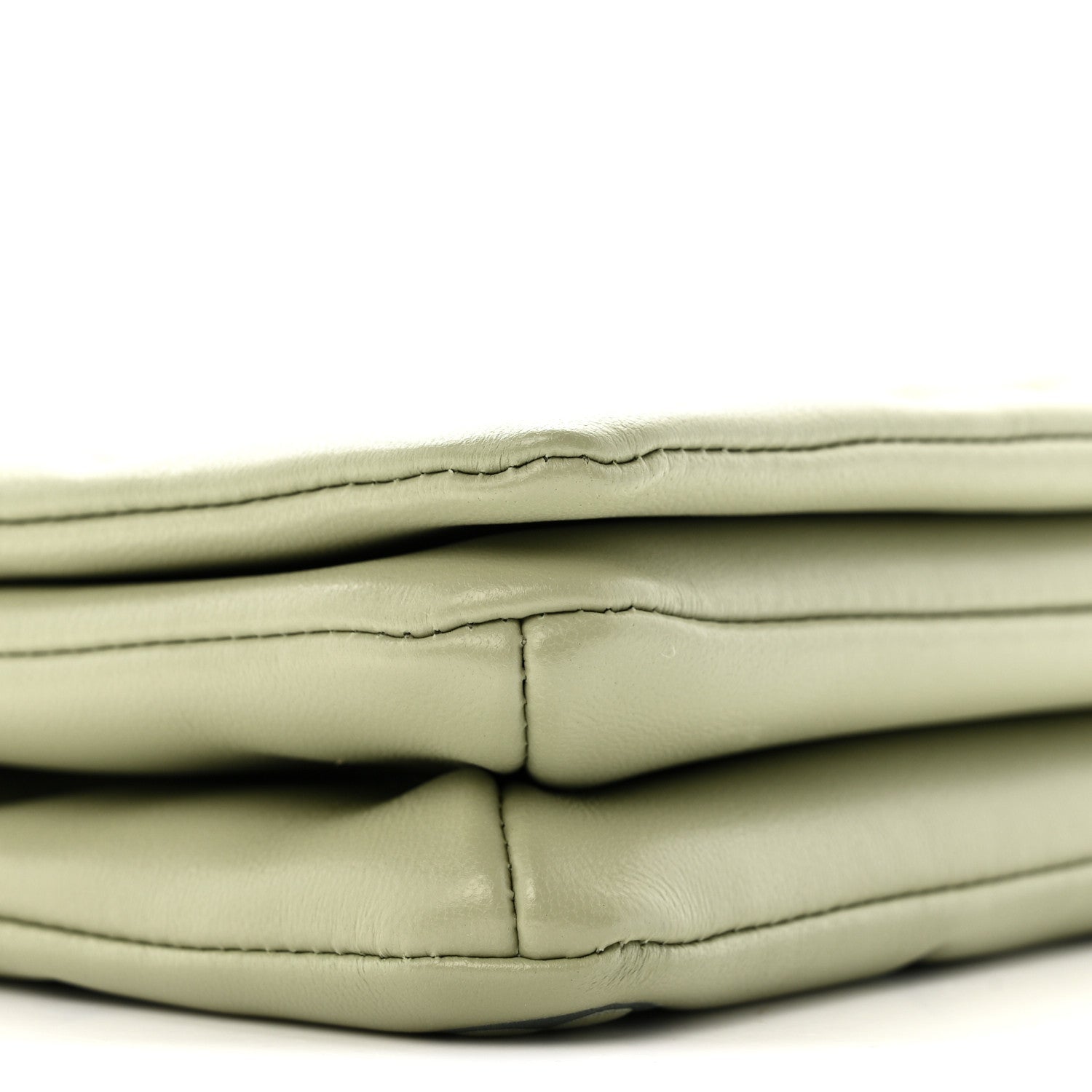 Lambskin Embossed Monogram Pochette Coussin Green