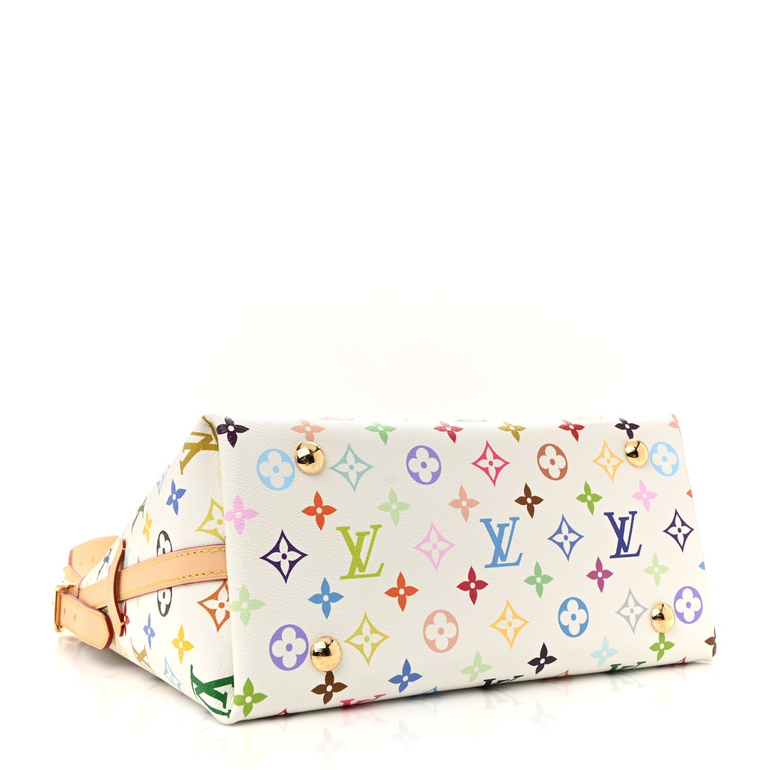 LV x TM Monogram Multicolor CarryAll PM White