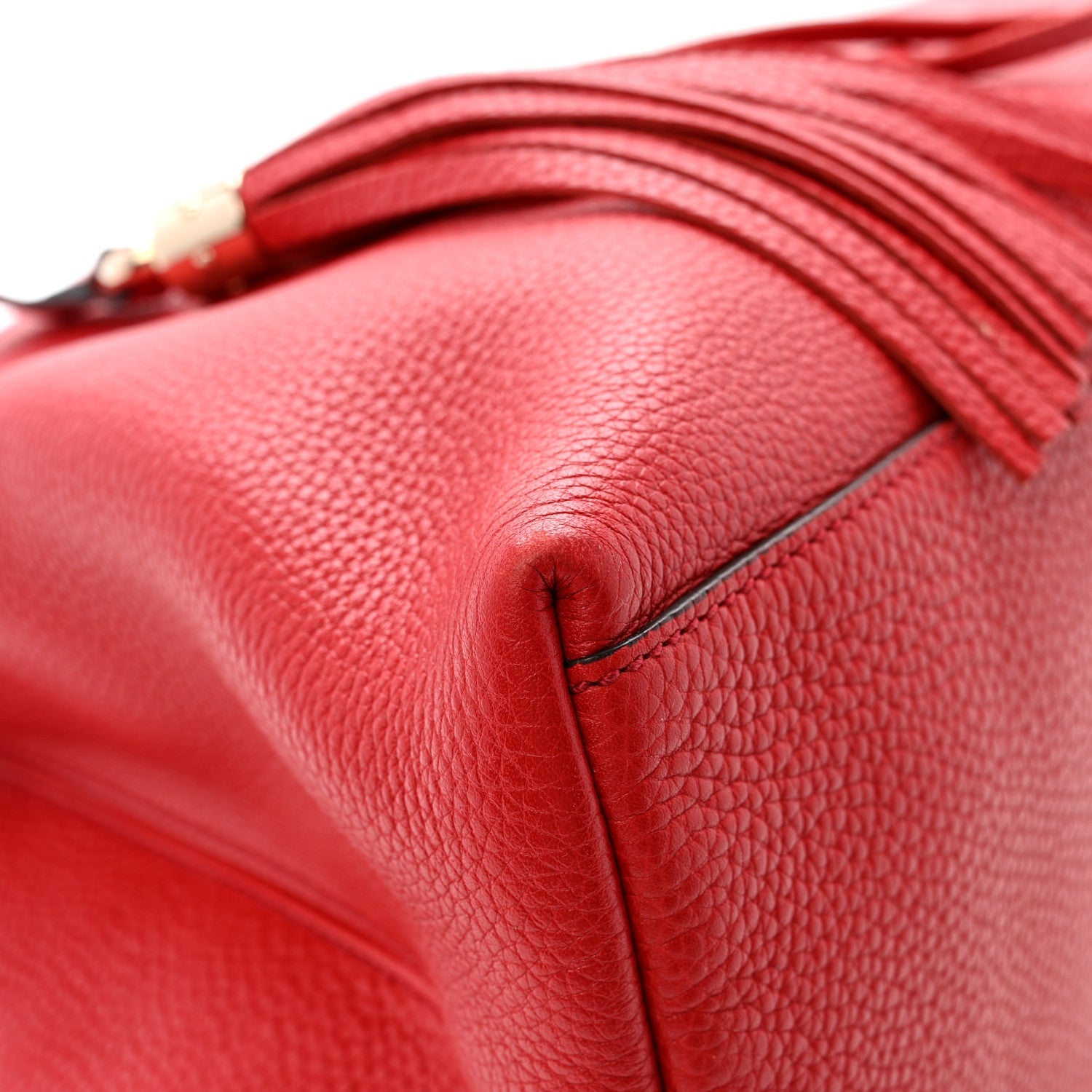 Cellarius Calfskin Medium Soho Chain Shoulder Bag Vibrant Red