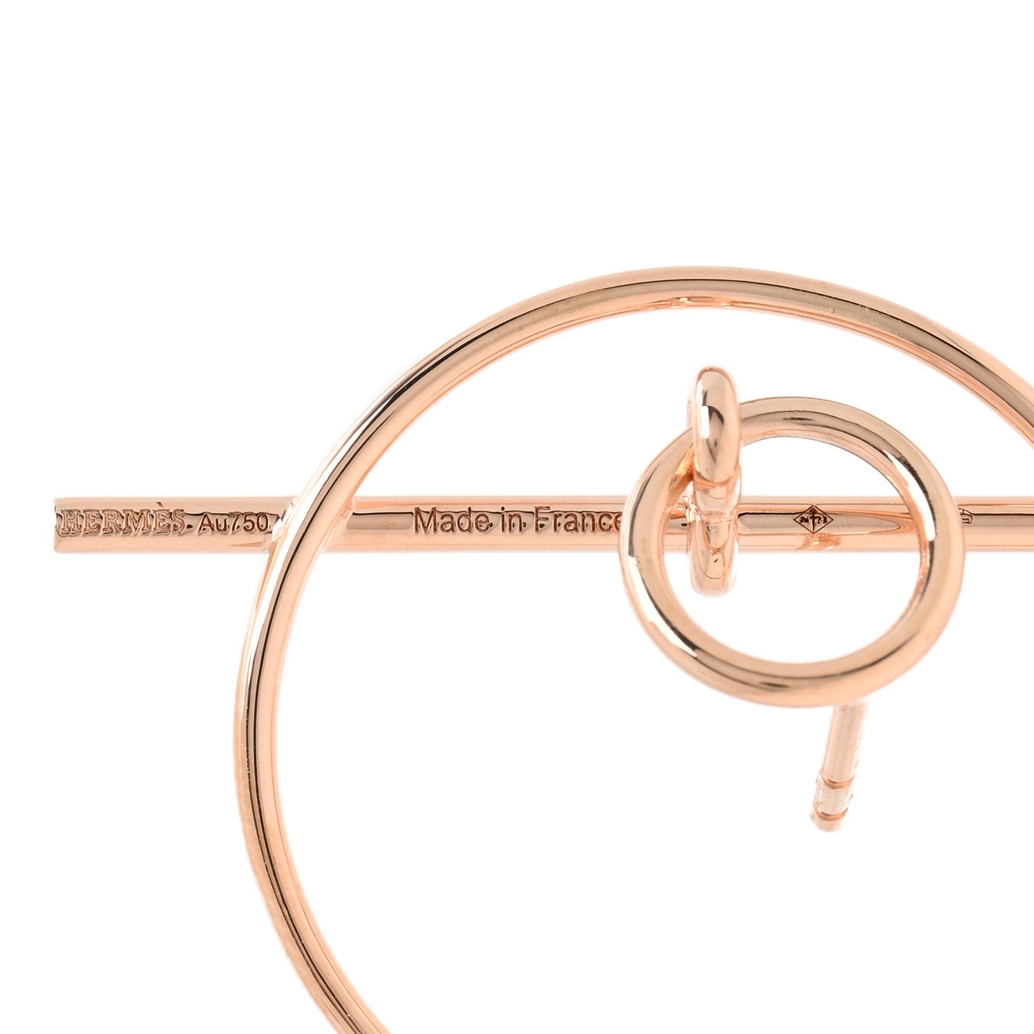 18K Rose Gold PM Loop Earrings
