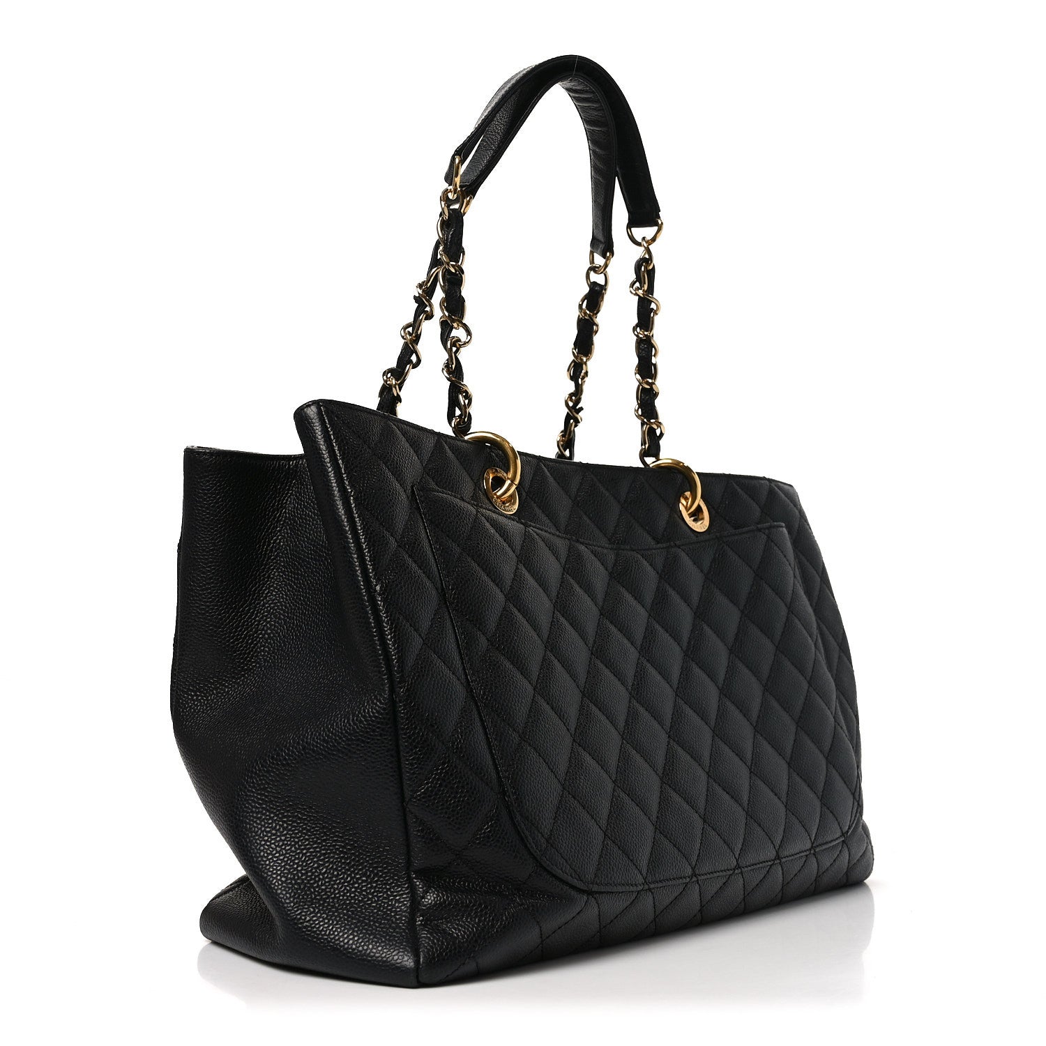 Caviar Quilted XL Grand Shopping Tote GST Black