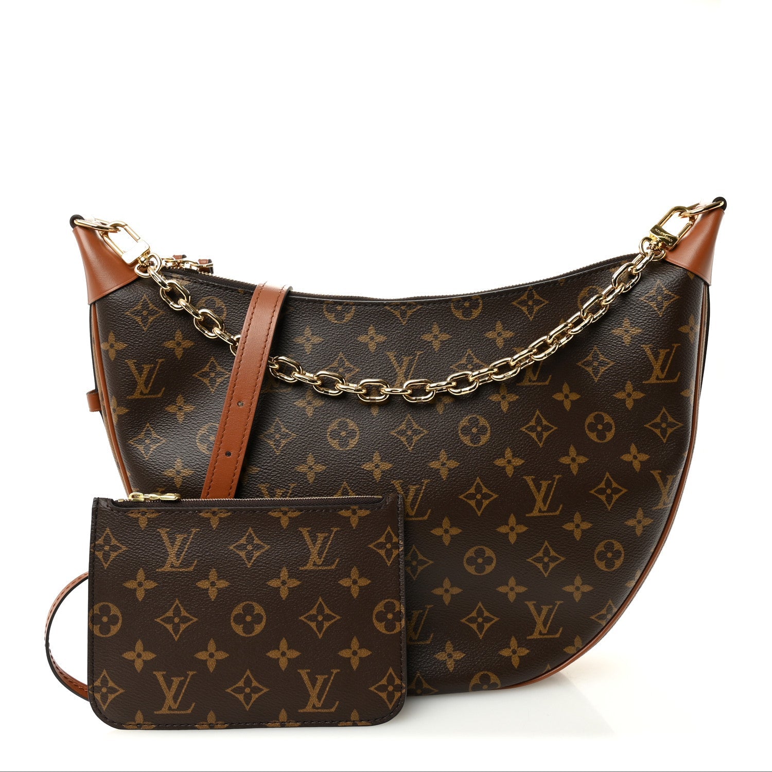 Reverse Monogram Loop Hobo