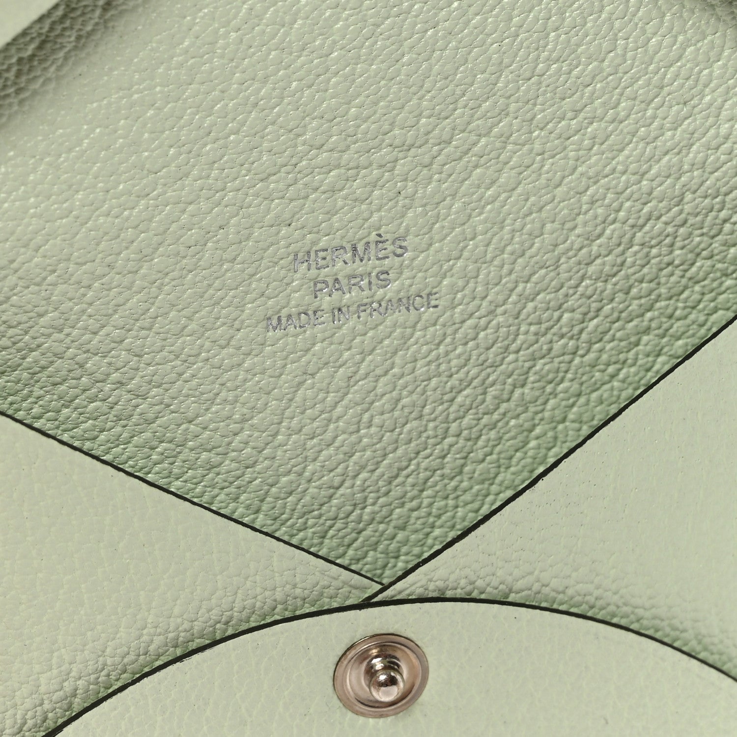 Chevre Mysore Calvi Card Case Vert Fizz