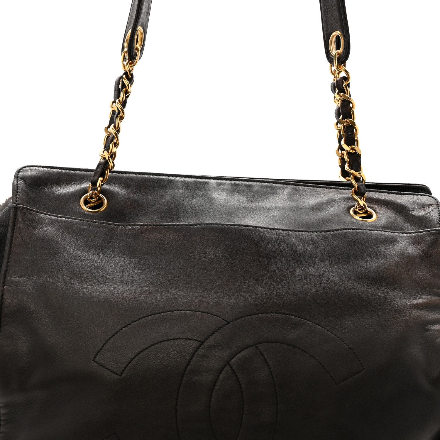 Lambskin CC Shoulder Bag Black