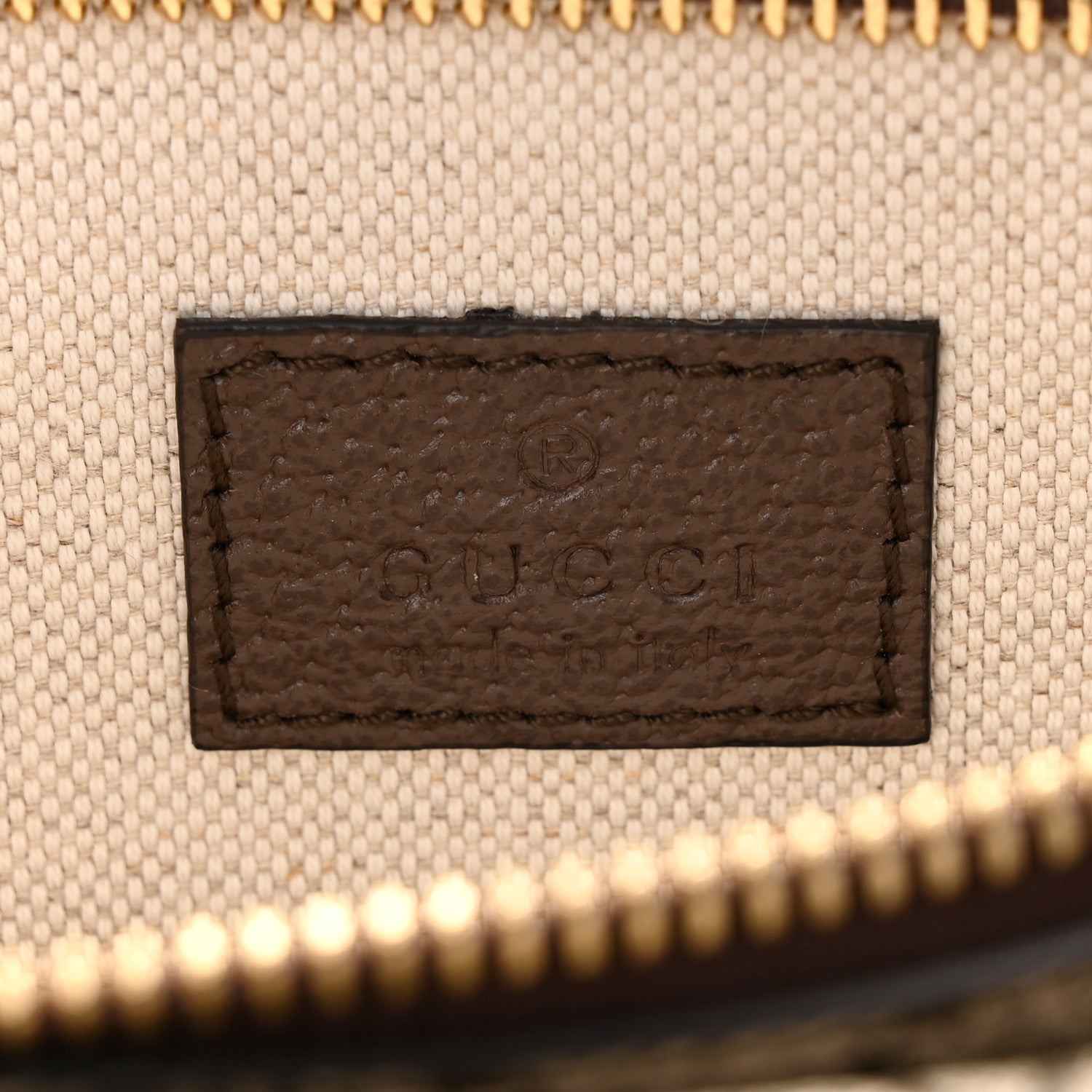 GG Supreme Monogram Textured Dollar Calfskin Blondie Belt Bag Beige Ebony New Acero