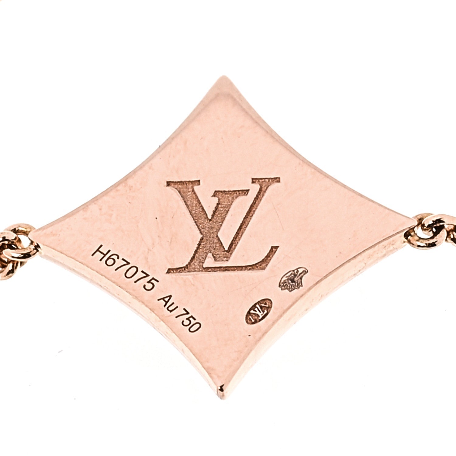 18K Pink Gold Diamond Pink Mother of Pearl Color Blossom BB Star Bracelet