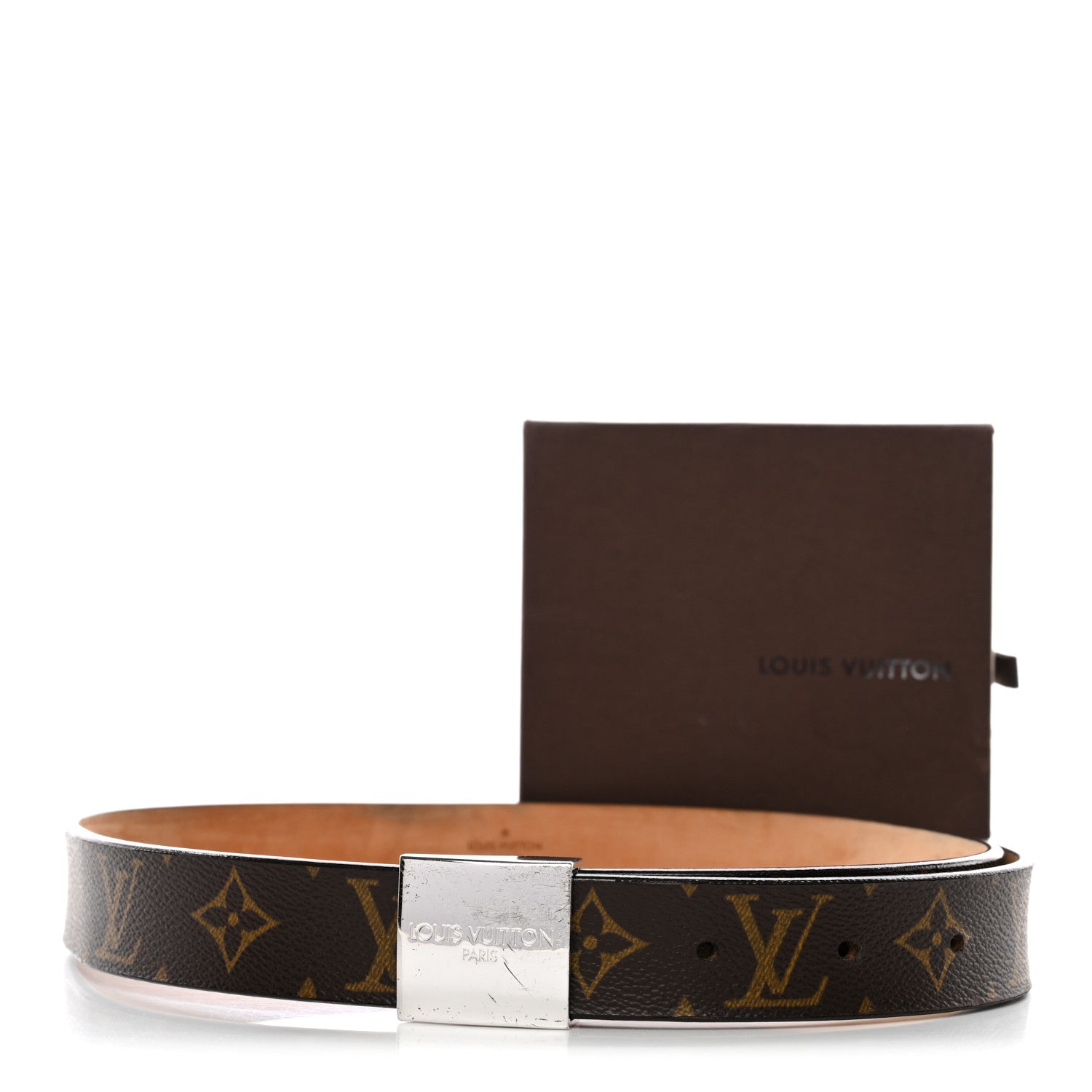 Monogram Ceinture Belt Gold Buckle 80 32