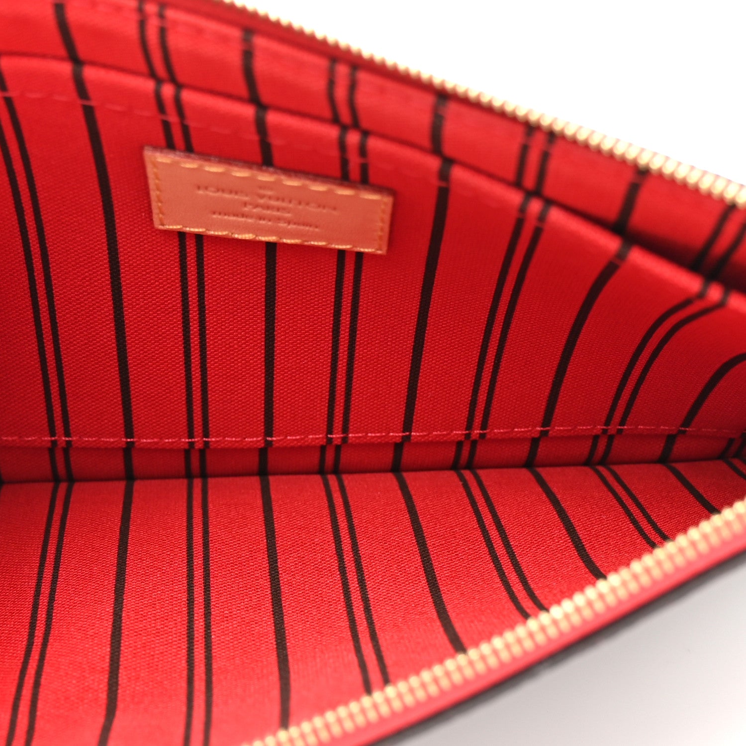 Monogram Neverfull MM GM Pochette Cherry