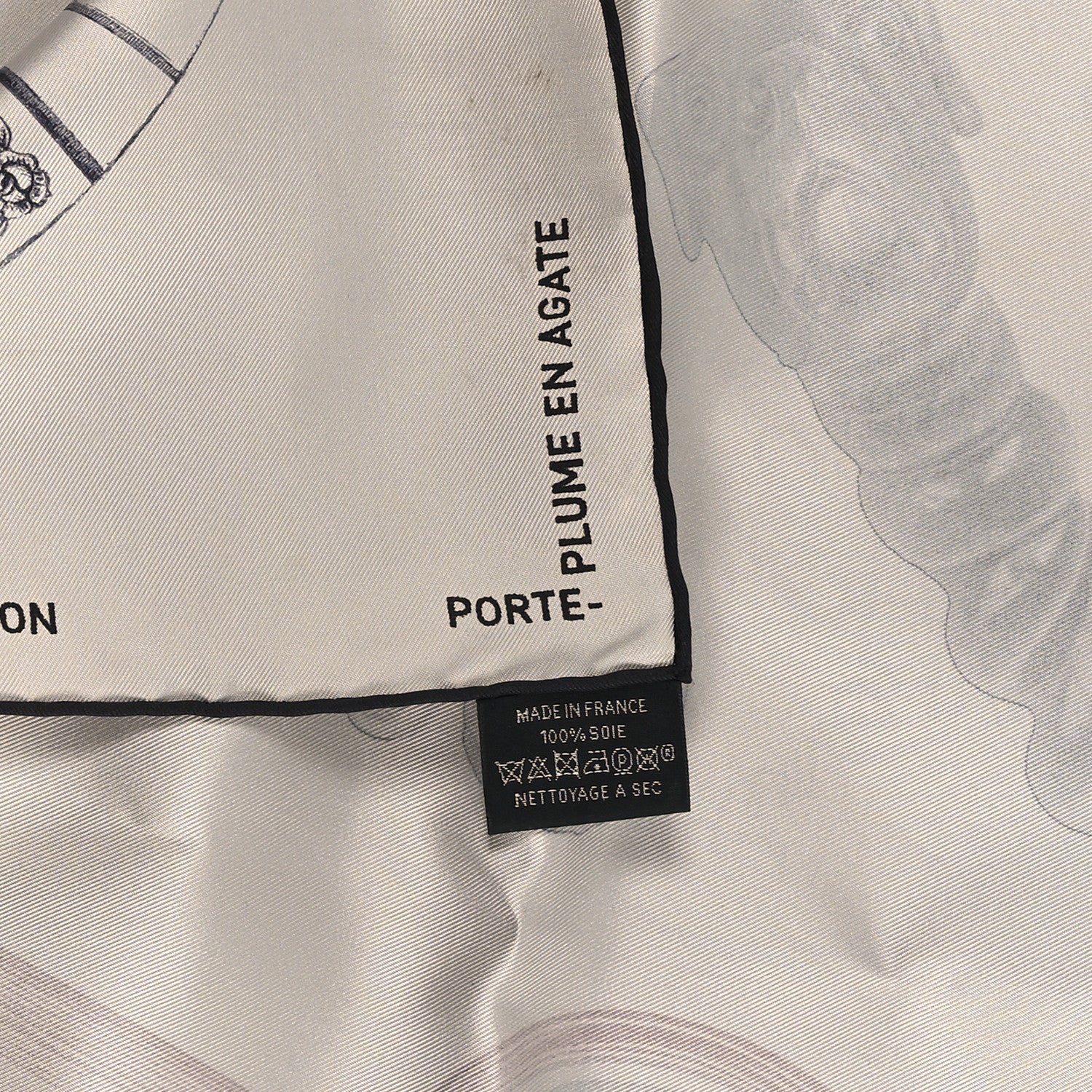 Silk Nous Sommes Inseparables Scarf 90 Argent Rouge H Anthracite