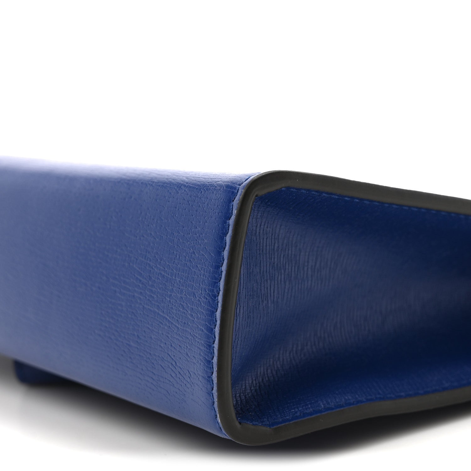 New Shanghai Calfskin Interlocking G Logo Wristlet Pouch Cobalt Blue Orange