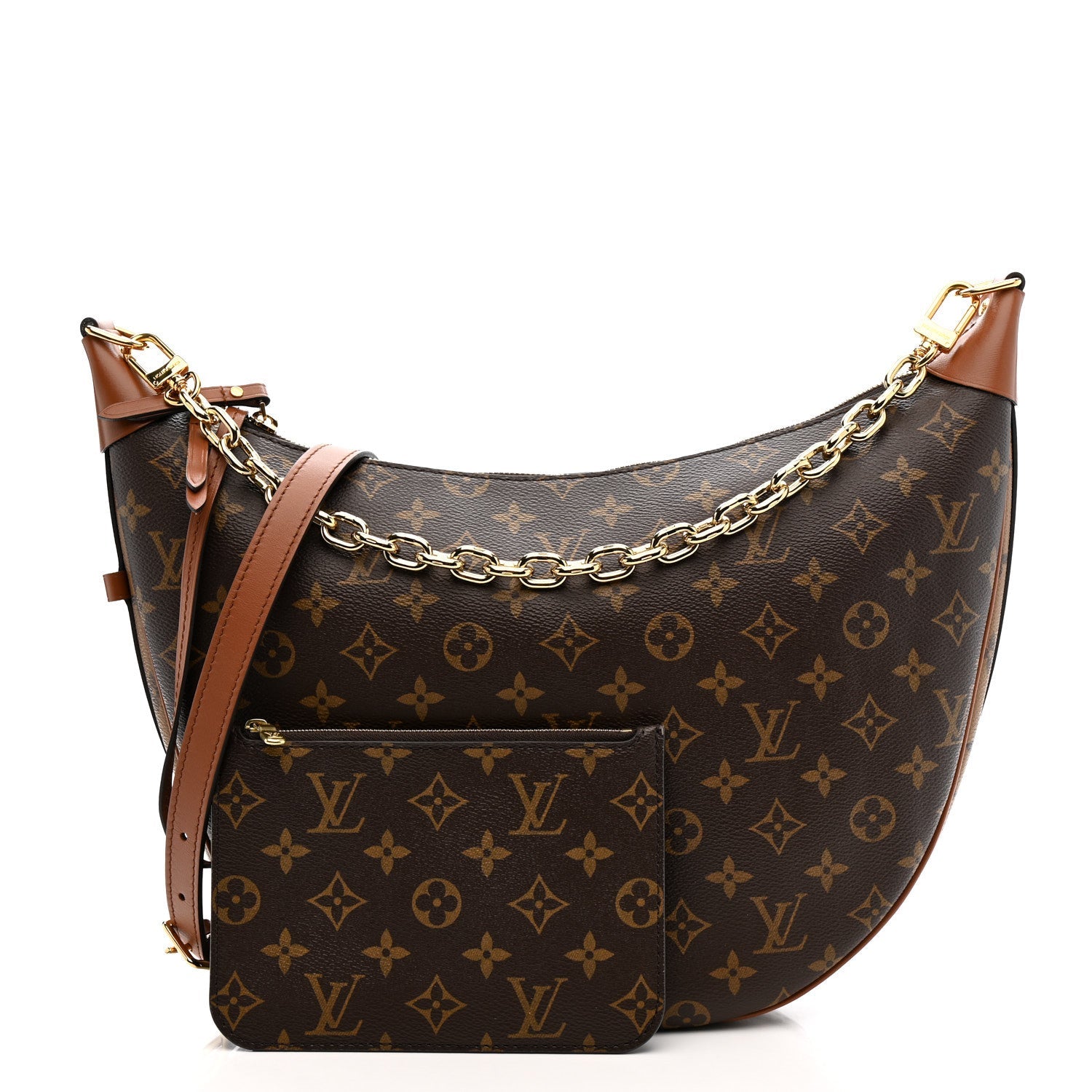 Reverse Monogram Loop Hobo
