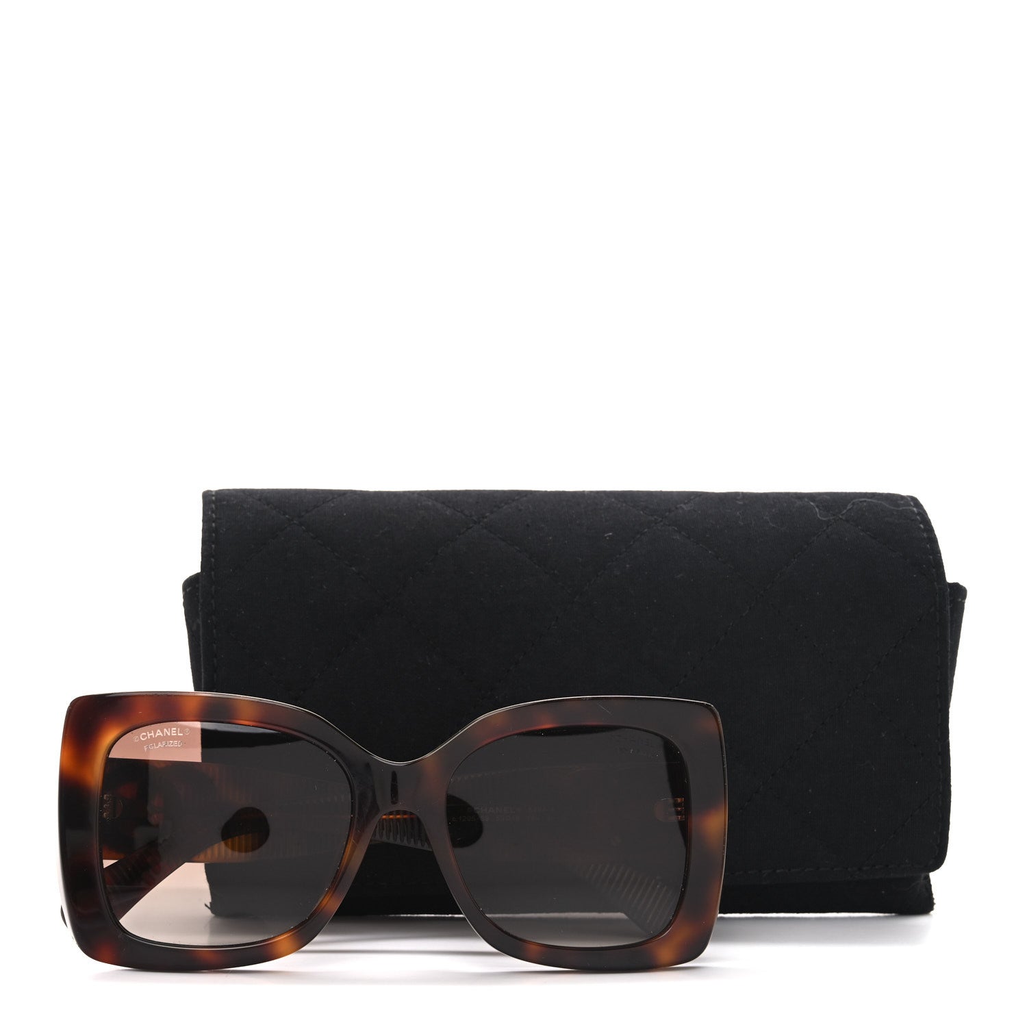 Square Polarized CC Sunglasses 5494-A Tortoise Brown