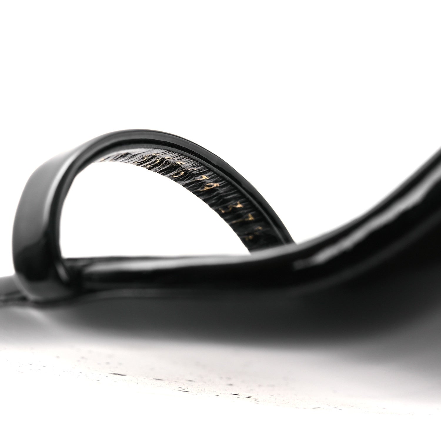Patent Calfskin Opyum 85 Sandals 37.5 Black