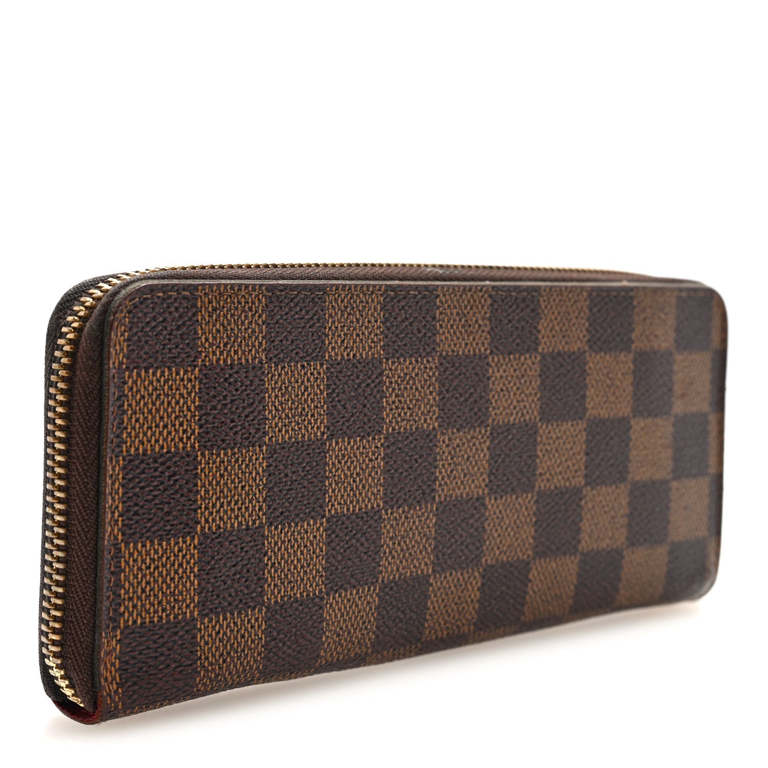 Damier Ebene Clemence Wallet Cherry