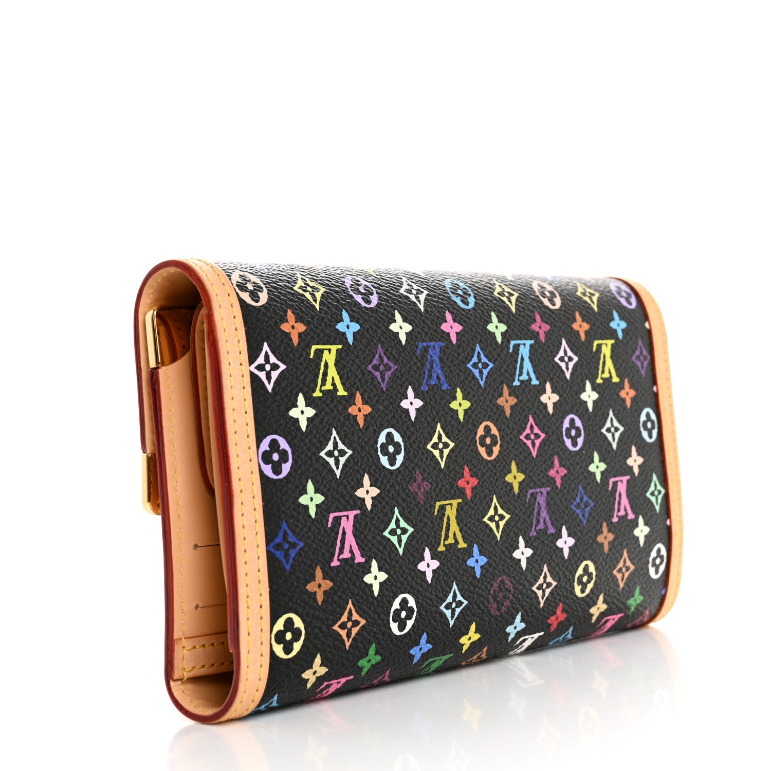 Monogram Multicolor Porte Tresor International Wallet Black