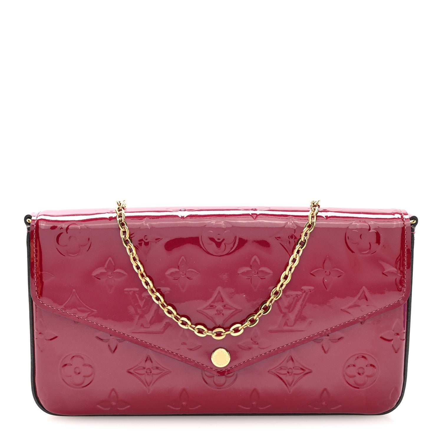 Vernis Felicie Chain Wallet Magenta