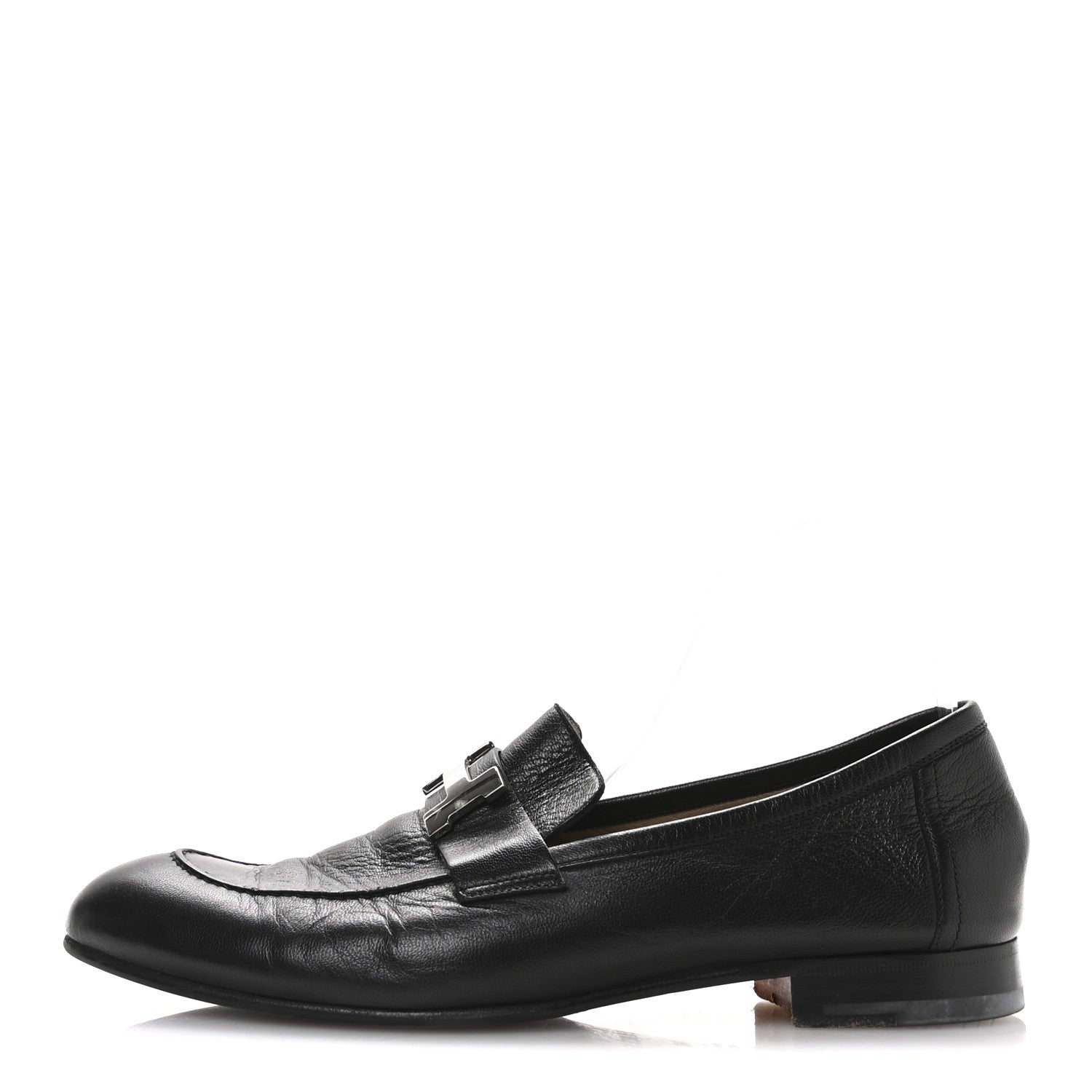 Goatskin Men's Paris Loafers 42 Black
