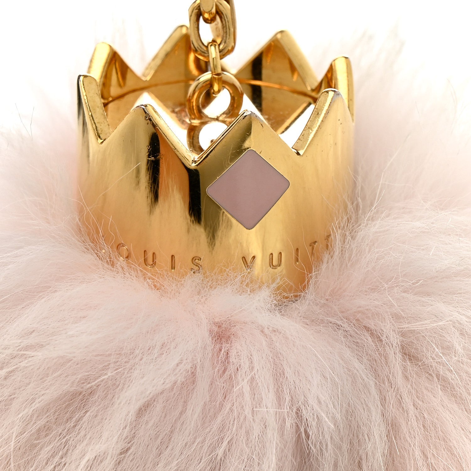 Fuzzy Bubble Bag Charm Light Pink